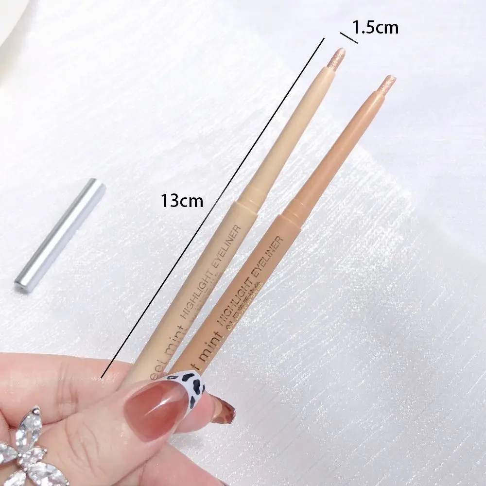 Lápiz de sombra de ojos brillante a la moda, resaltador de cosméticos de larga duración, barra para resaltar brillo resistente al agua, herramientas de belleza para maquillaje de ojos