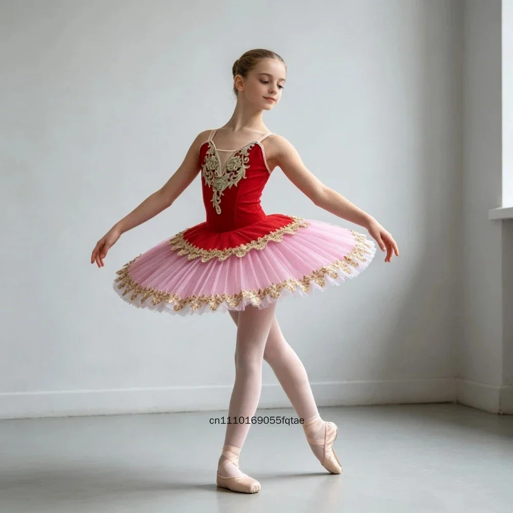 

Professional Swan Lake Ballet Tutu Dress Adult & Kids Girls Puffy Tutu Skirt Ballerina Stage Performance Dance Costume