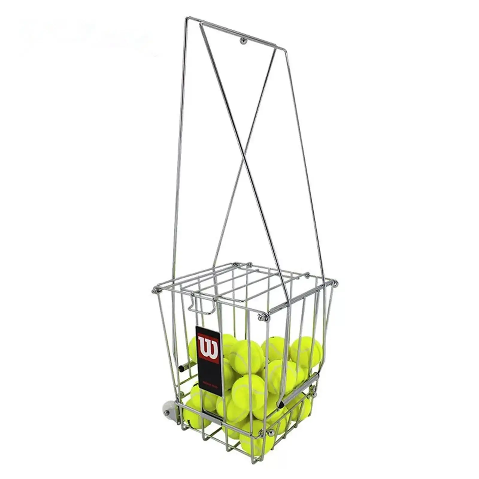 Tennis Ball Bin Storage Basket Picker Container Portable Tennis Ball Cart