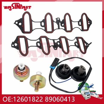 Kit de arnés de cable con Sensor de golpe, junta de colector de admisión para GMC Yukon Ensemble XL 12601822 89060413 Cadillac Hummer H2, 1500, 2500