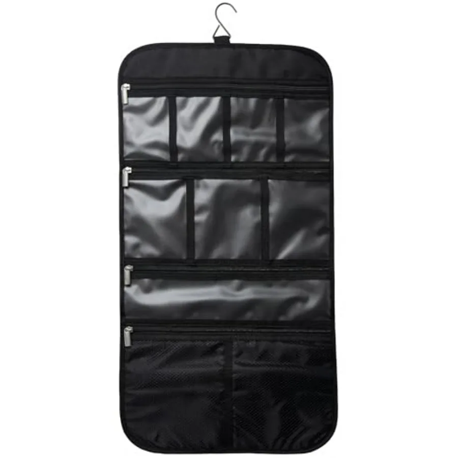 

Freegrace Premium Hanging Toiletry Bag for Travel - Cosmetic, Jewelry, Toiletry, Makeup and Accessory Storage Organizer Bag, La
