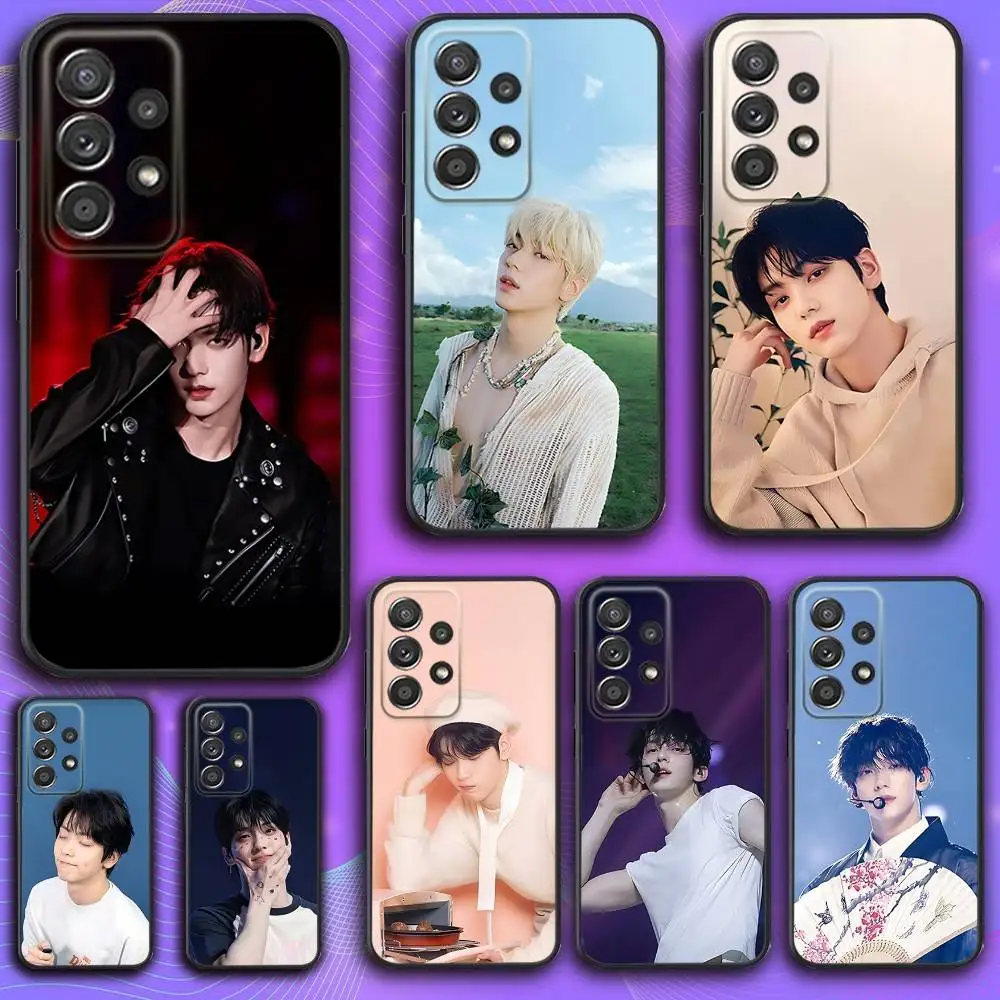 حافظة هاتف C-Choi Magic Soobin Singer لهاتف سامسونج S 25,24,23,22,30,21,10,9,Ultra,Plus,Lite,FE,4,5G حافظة سوداء ناعمة