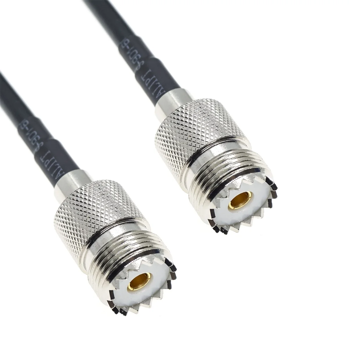 UHF SO-239 Female to UHF SO239 Female Connector for Car Mobile Radio Antenna RG58 Coax Cable 1/2/3/5/10/15/20/30m