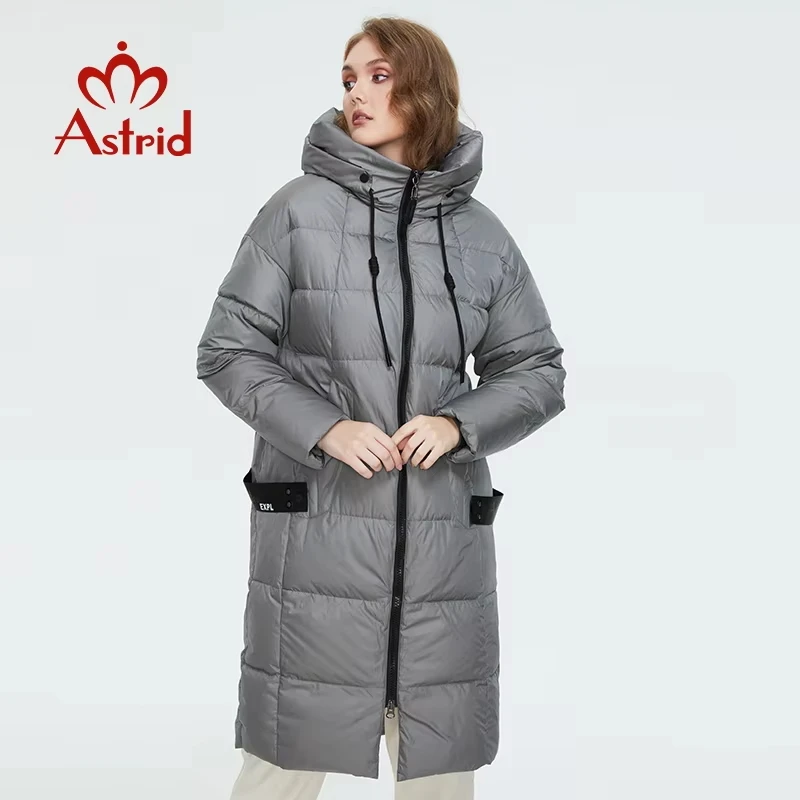 Astrid 2022 Winter new arrival down jacket women loose clothing outerwear quality with a hood fashion style winter coat AR-7038