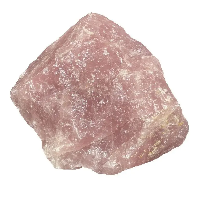 Natural Rose Quartz Crystal Quartz Raw Rough Tangling Jade Mineral Healing Crystals Reiki Specimens Collectible Home Decor