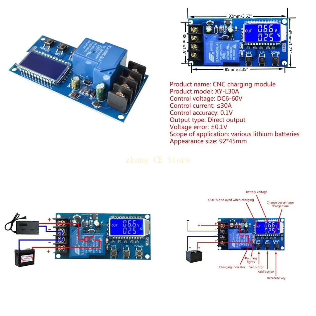 M5TD BATERIAS CARGA PARA PROTECCIÓN Regulador del módulo relé Bajo voltaje Corte SWI