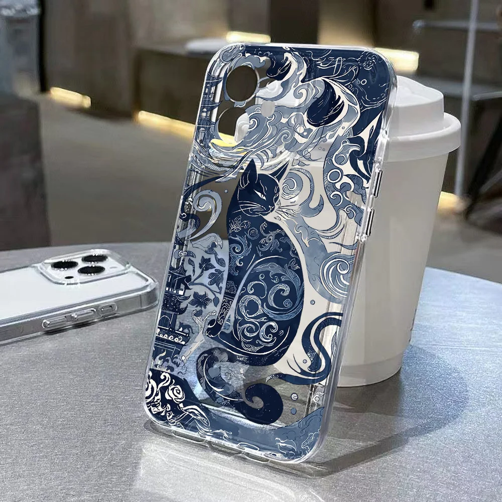 Fashion Cool Cat Phone Case For Samsung A57 A56 5g A16 Galaxy S26 S25 S24 Ultra S23 FE A17 A37 A26 A55 A54 A07 A73 Soft Cover product photo