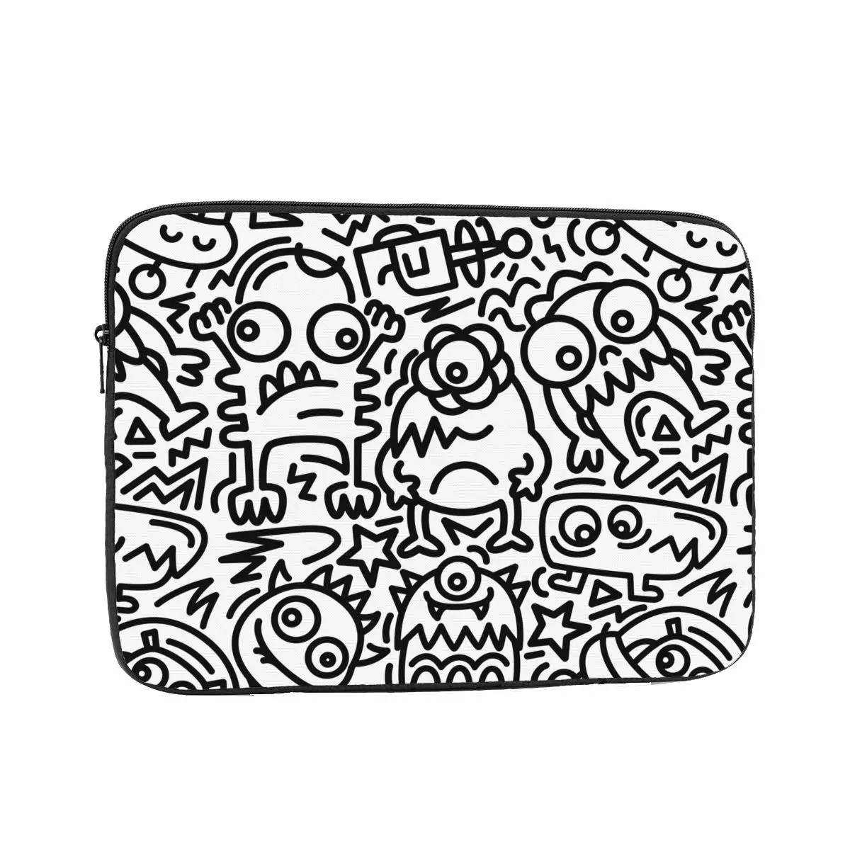 Modern Alien Doodle Pattern Laptop Bag Case 12 13 15 17 Inch Notebook Sleeve Case Computer Shockproof Case Bag