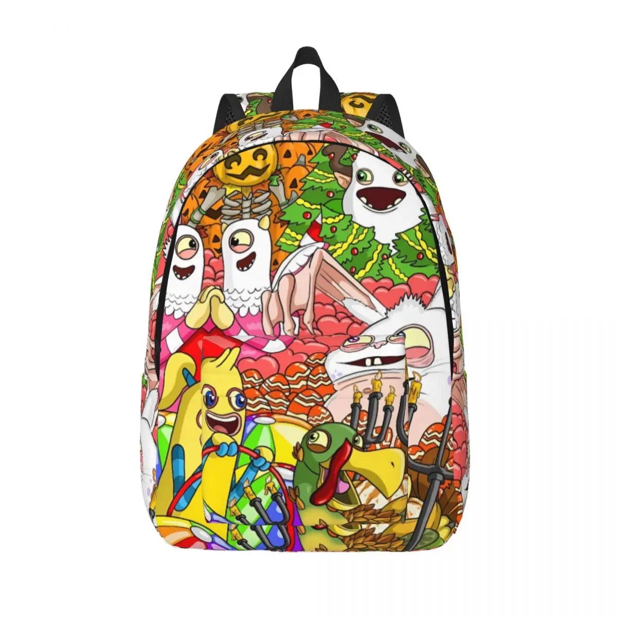 

Seasonal Monsters- My Singing Monsters for Teens Student School Bookbag Daypack Middle High College Sports