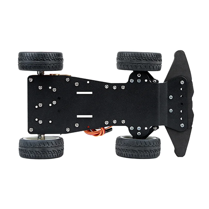 4 Wheel DIY Servo Robot Car 4WD Chassis Smart Car for Arduino Car Platform with Metal Servo Bearing Kit Gear Control