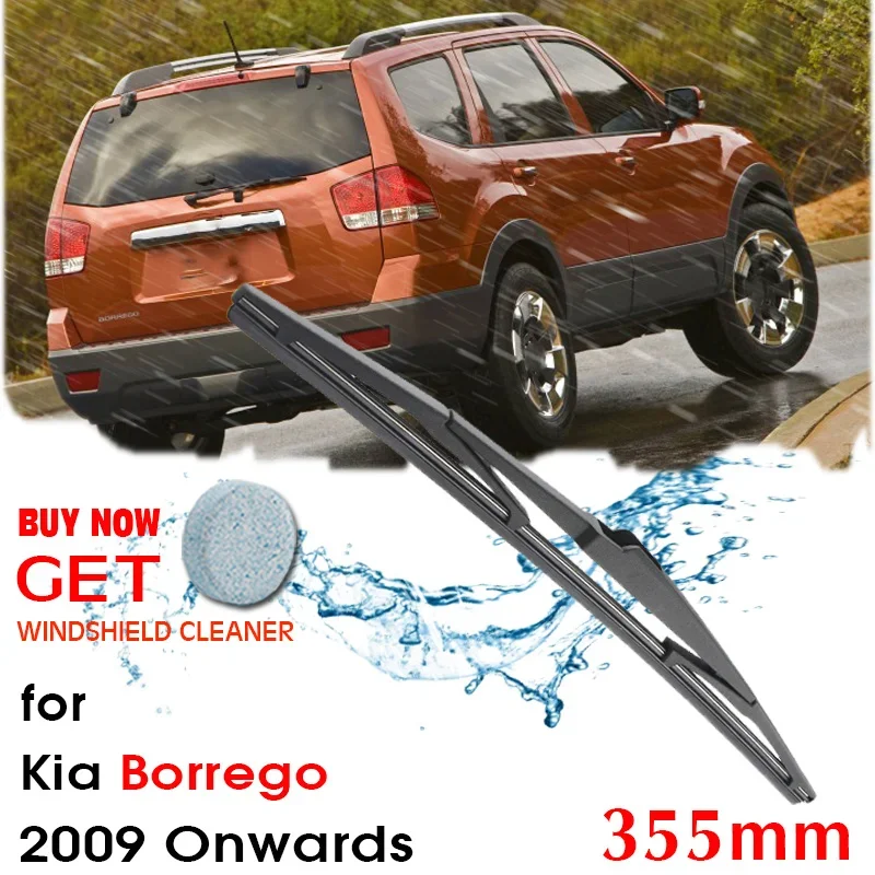 

Car Wiper Blade Rear Back Window Windscreen Windshield Wipers For KIA Borrego Hatchback 355mm 2009 Onwards Auto Accessories