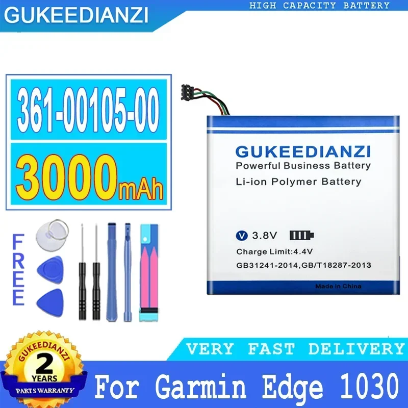 Rechargeable Mobile Phone Batteries 3000mAh 361-00105-00 For Garmin Edge 1030 GPS Handheld Portable Battery High Capacity