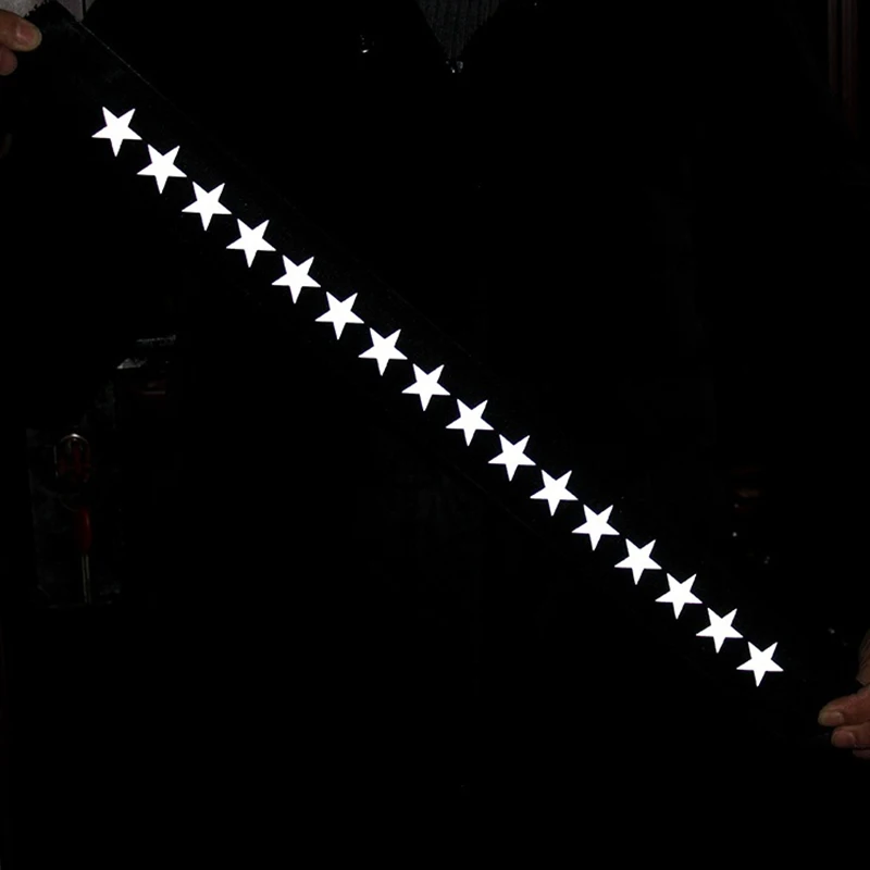 1 متر بأمان الفضة عاكس الفينيل HTV نقل الحرارة الفينيل فيلم لتقوم بها بنفسك الشريط الحديد على النسيج الملابس نجمة