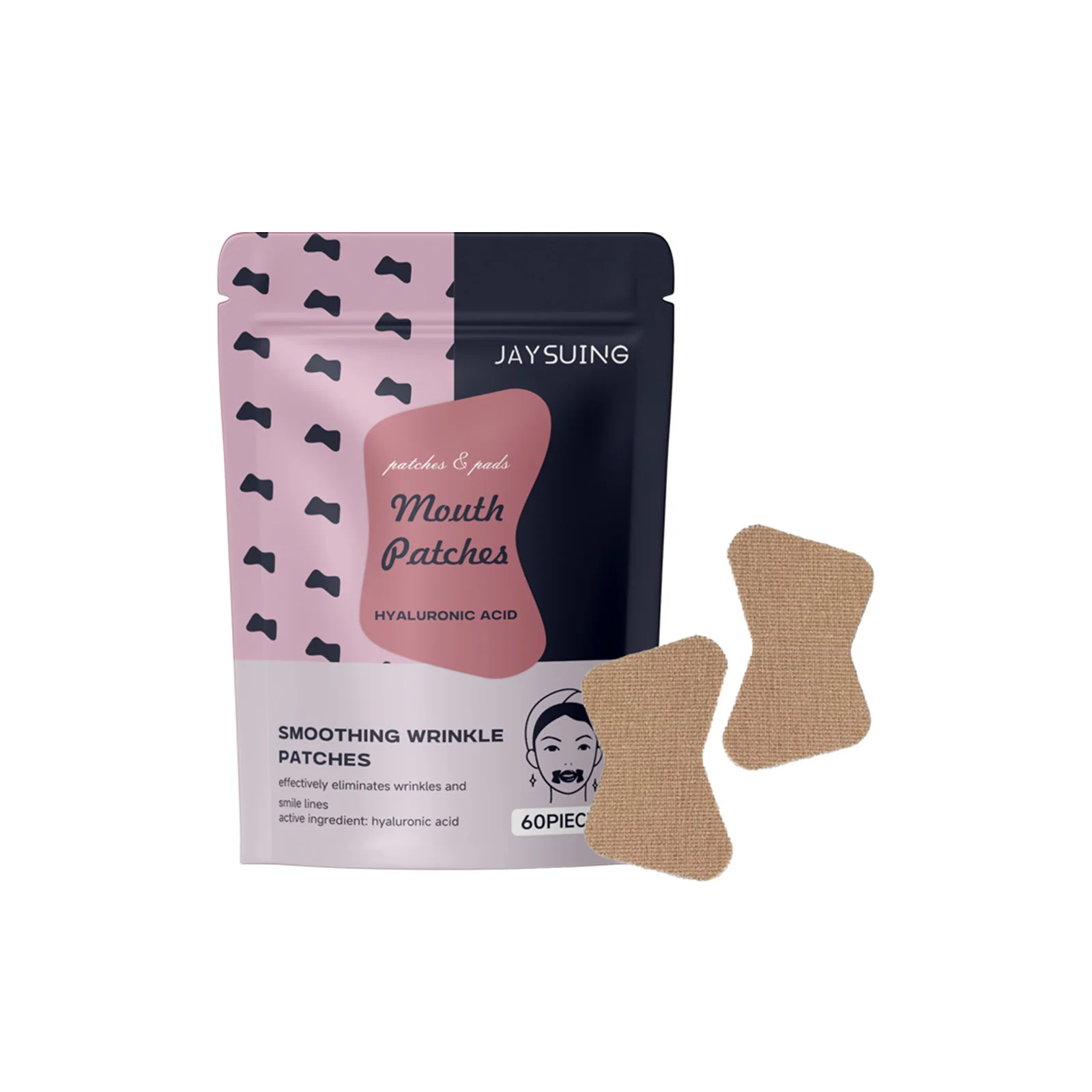 Wrinkle Patches for Lips Lift Mouth Smile Lines Smoothing Firming Collagen Lip Mask Hyaluronic Acid Lips Pad Anti-Aging Skincare