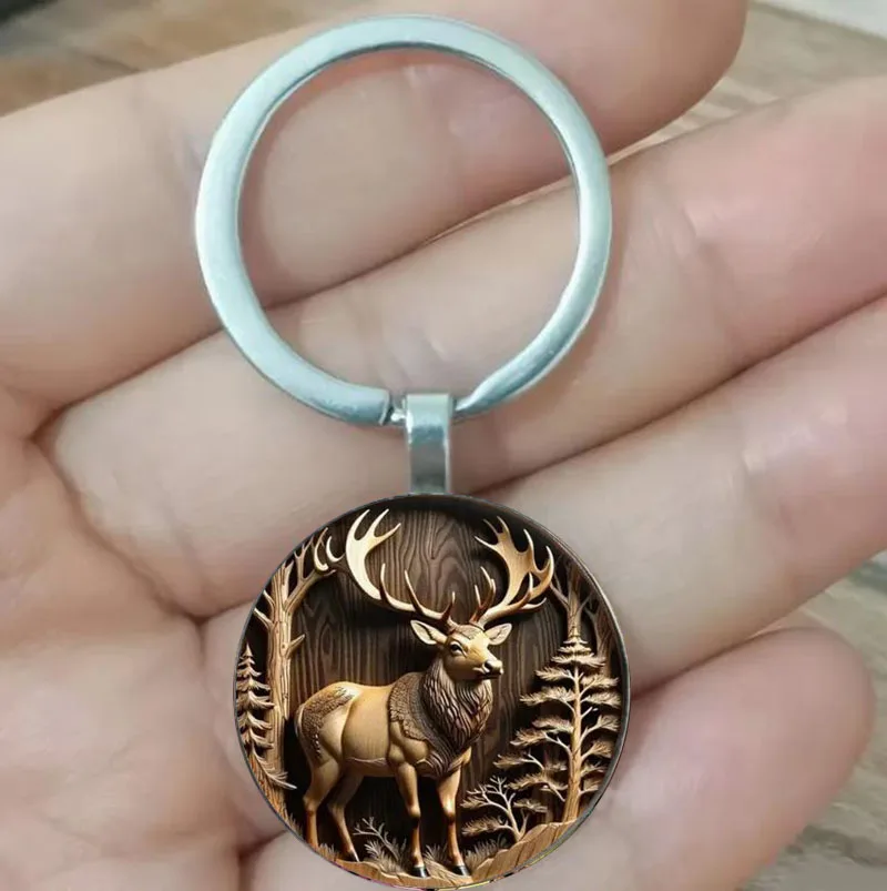 Брелок-в-виде-Идеальной-Собаки-лося-в-стиле-ретро-мужской-Рождественский-подарок-в-стиле-ретро-материал-из-цинкового-сплава