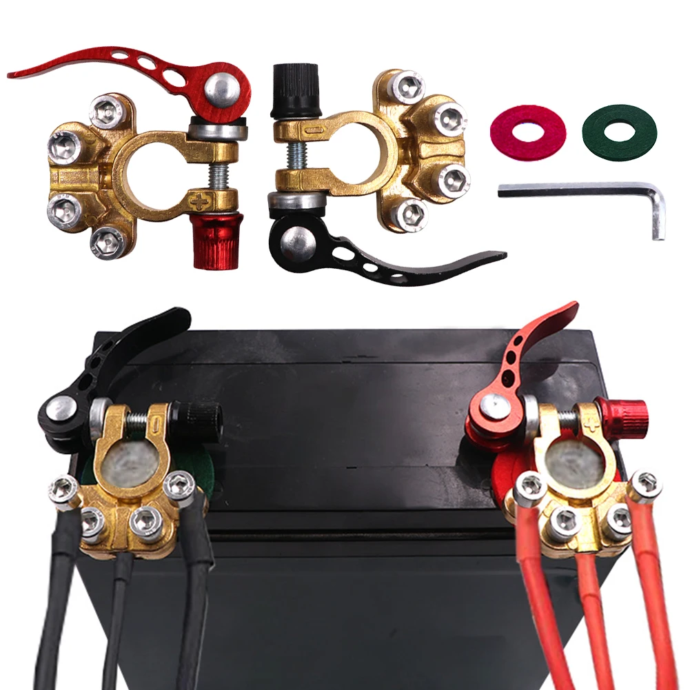 موصلات عالمية سريعة الإصدار، موصلات طرفية للبطارية مانعة للتسرب، قفل مفتاح ربط، ملحقات السيارات لشاحنة سيارة القافلة