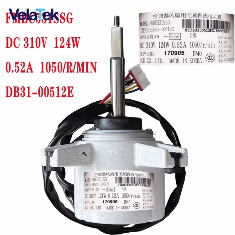 used for Samsung Central Air Conditioner FMBC531SSG DB31-00512E FMBC531SSF DB31-00512D FMBC531SSK DB31-00512F DC Fan Motor