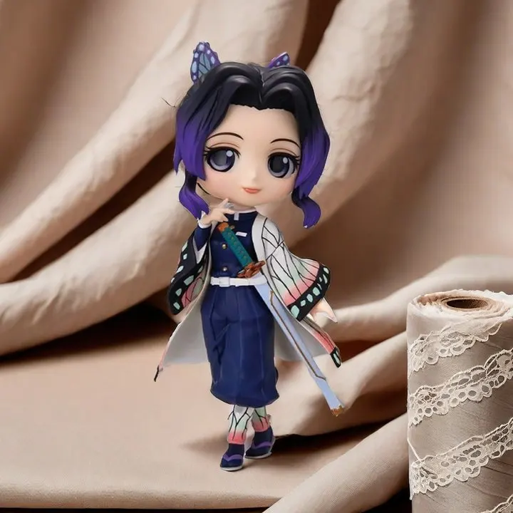 

Bandai Q версия Demon Slayer аниме персонаж бабочка Shinobu фигурка игрушка модель из ПВХ для взрослых Коллекционная игрушка украшение дома подарки