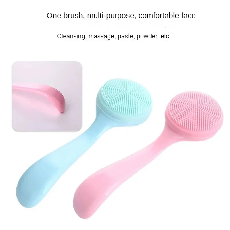 Spazzola per la pulizia del viso in silicone morbido Rimuovi il trucco Rimozione dei punti neri Strumenti di bellezza portatili Spazzole per la pulizia del viso Bellezza