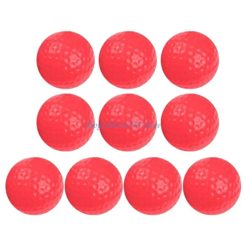 

P9FC 10Pcs Foams Golf Ball PU Practice Golf Ball Realistic Feel Long Lasting Limited Flight Practice Golf Ball for Backyard