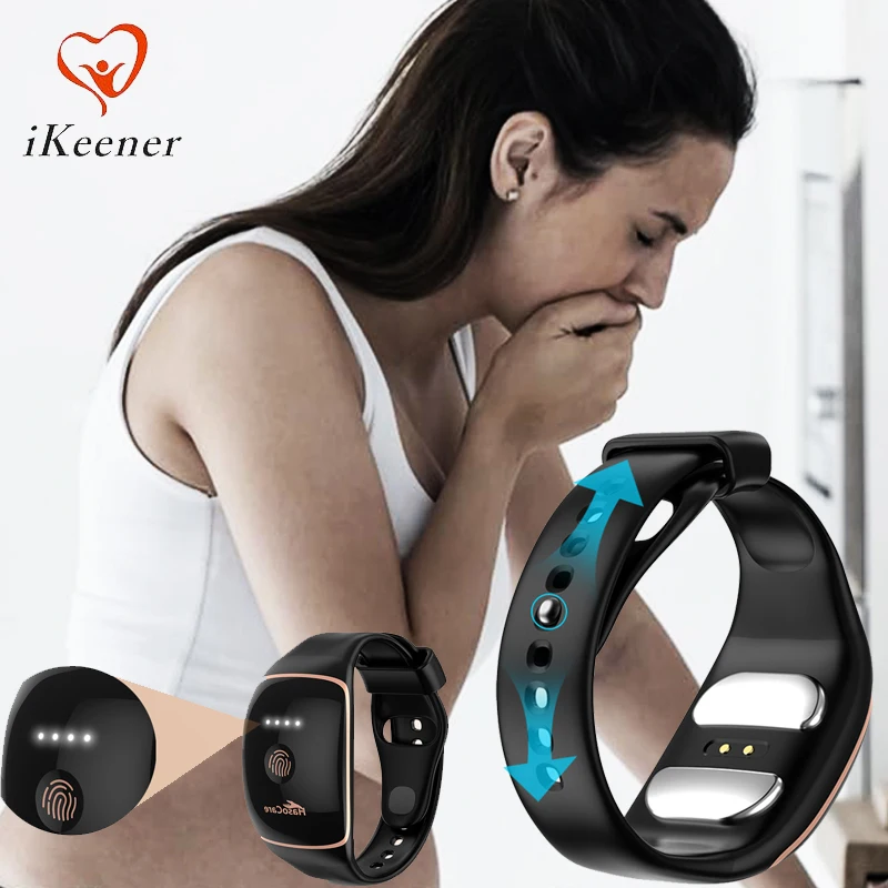 

Antiemetic Device Anti-Nausea Wristband 4 Gears Portable Relieve Sickness Tens Stimulator Bands for Travel Morning Sickness