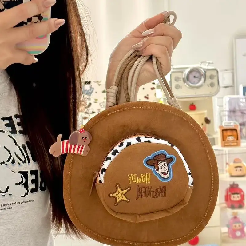 

Disney Pixar Toy Story Woody Fisherman Hat-Shaped Crossbody Bag for Cosplay, Halloween Cute Cartoon Shoulder Bag Gift