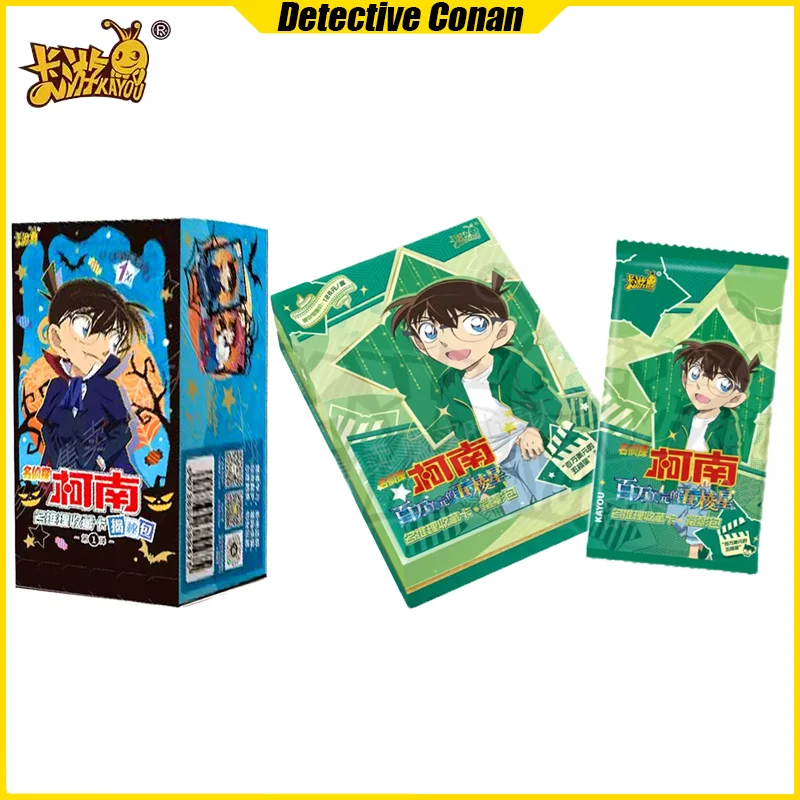 KAYOU 1-1 Detective Conan Cards Anime Collection Cards Mistery Box Board Games Toys Birthday Gifts for Boys and Girls