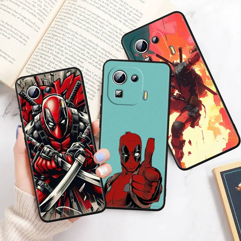 Death Attendant Marvel Fashion For Xiaomi Mi 14 13T 13 12T 12 11T 11i 11 10T 10 Pro Lite Ultra 5G Black Funda Phone Case