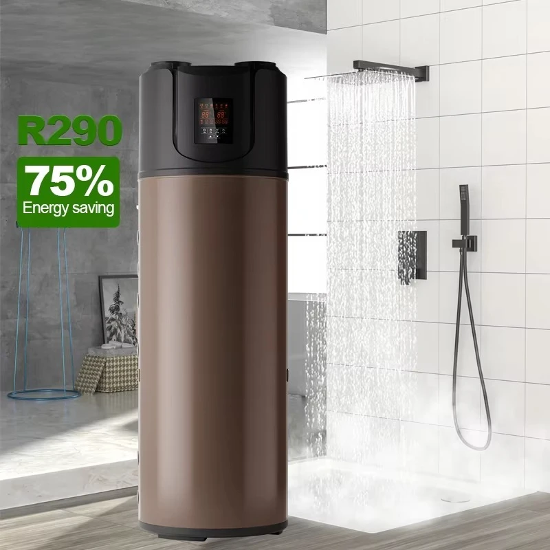 #￥for 200L 300L All in One Air Source Constant Hot Water Enamel Water tank Heat Pump Water Heater  R290 Heat Pump