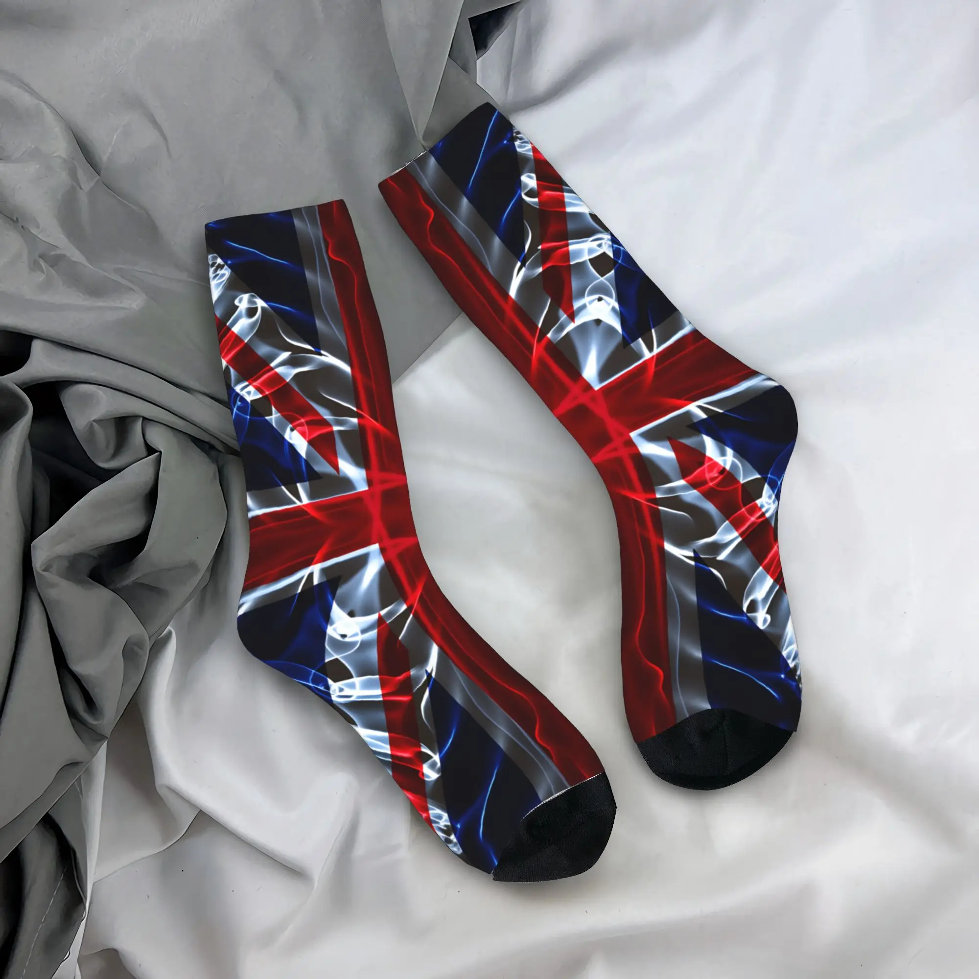 

British flag UK Socks Funny Stockings Men Quality Outdoor Sports Socks Winter Pattern Anti Slip Socks