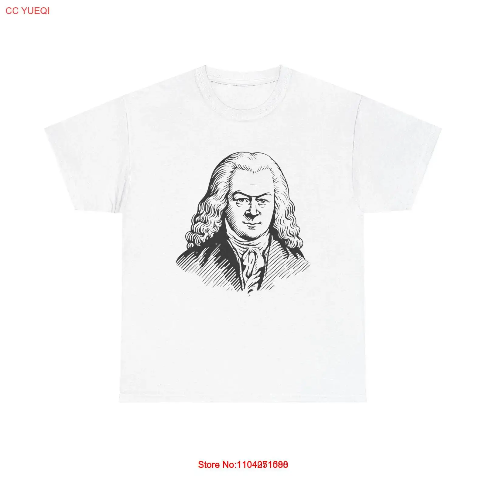 Johann Bach T-Shirt - baroque music classical maestro composer history violin