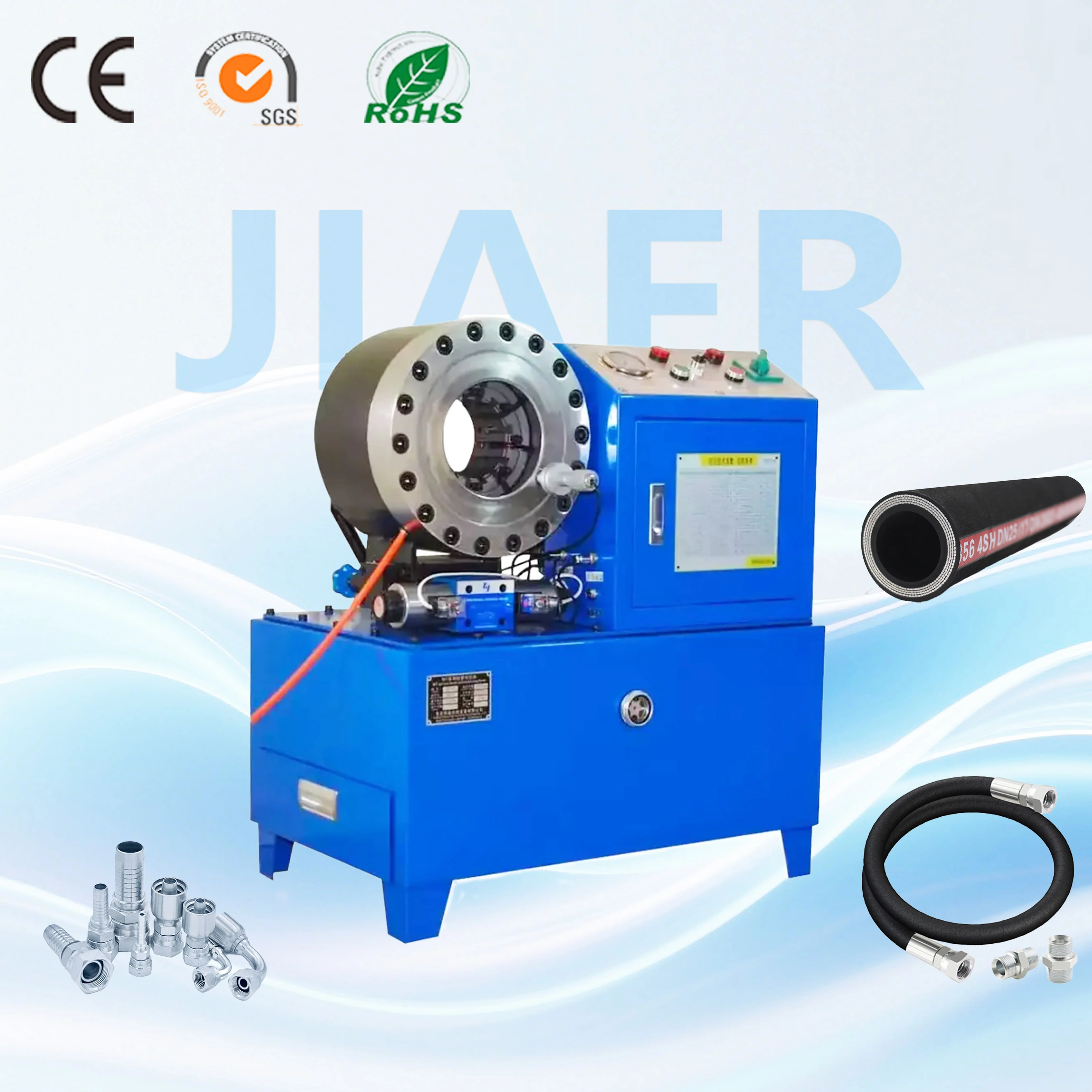 

1/4 to 2 Inch 4SH Hydraulic Hose Crimper Machine SAE 100R12 R13 Automatic Crimping with Full Die Sets