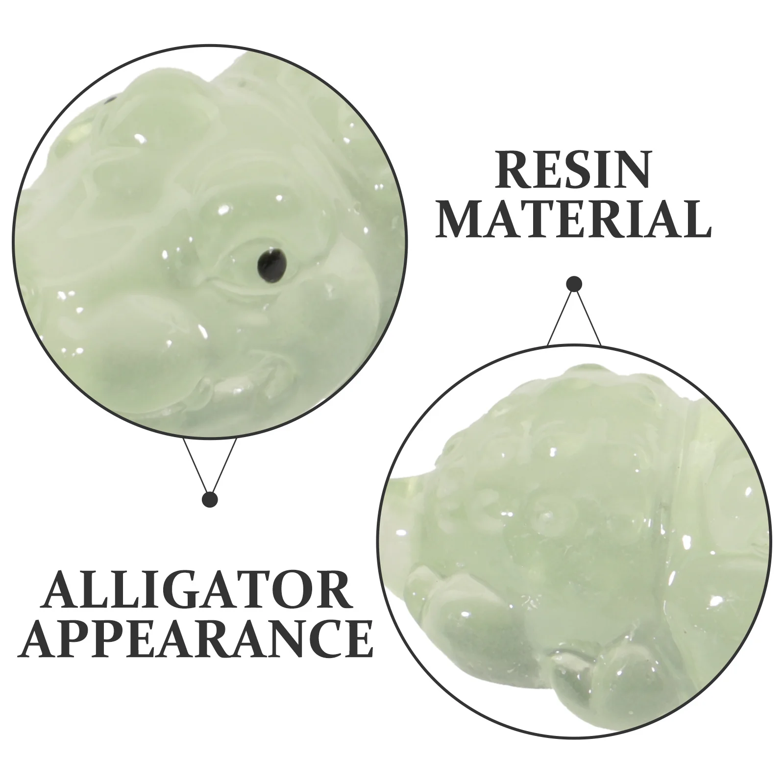 

20Pcs Mini Resin Alligator Statues Glow in The Dark Micro Landscape Ornaments Tiny Animal Decorations Mini Alligator