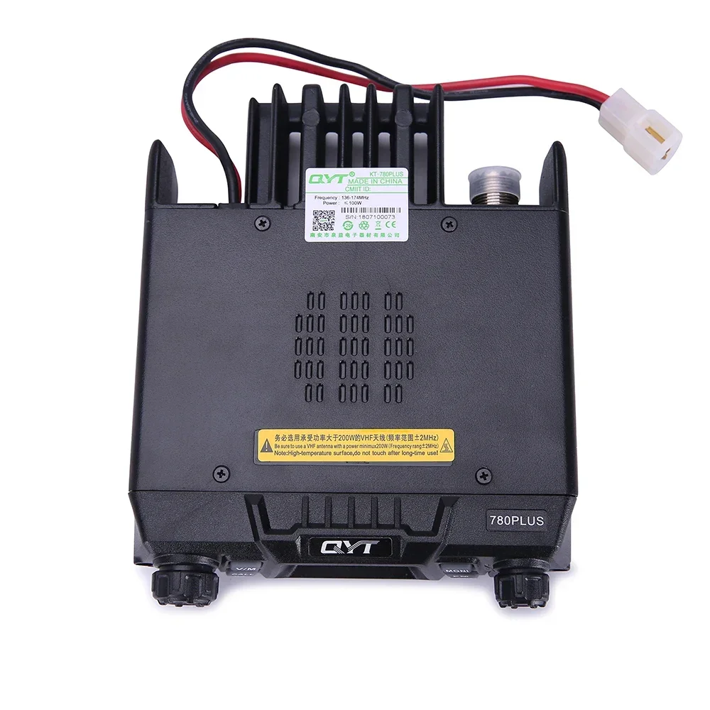 QYT KT-780plus Single Band VHF 100W High Output Car Mobile Radio Base Vehicle Mounted Two Way Radio Vehicle Mouted