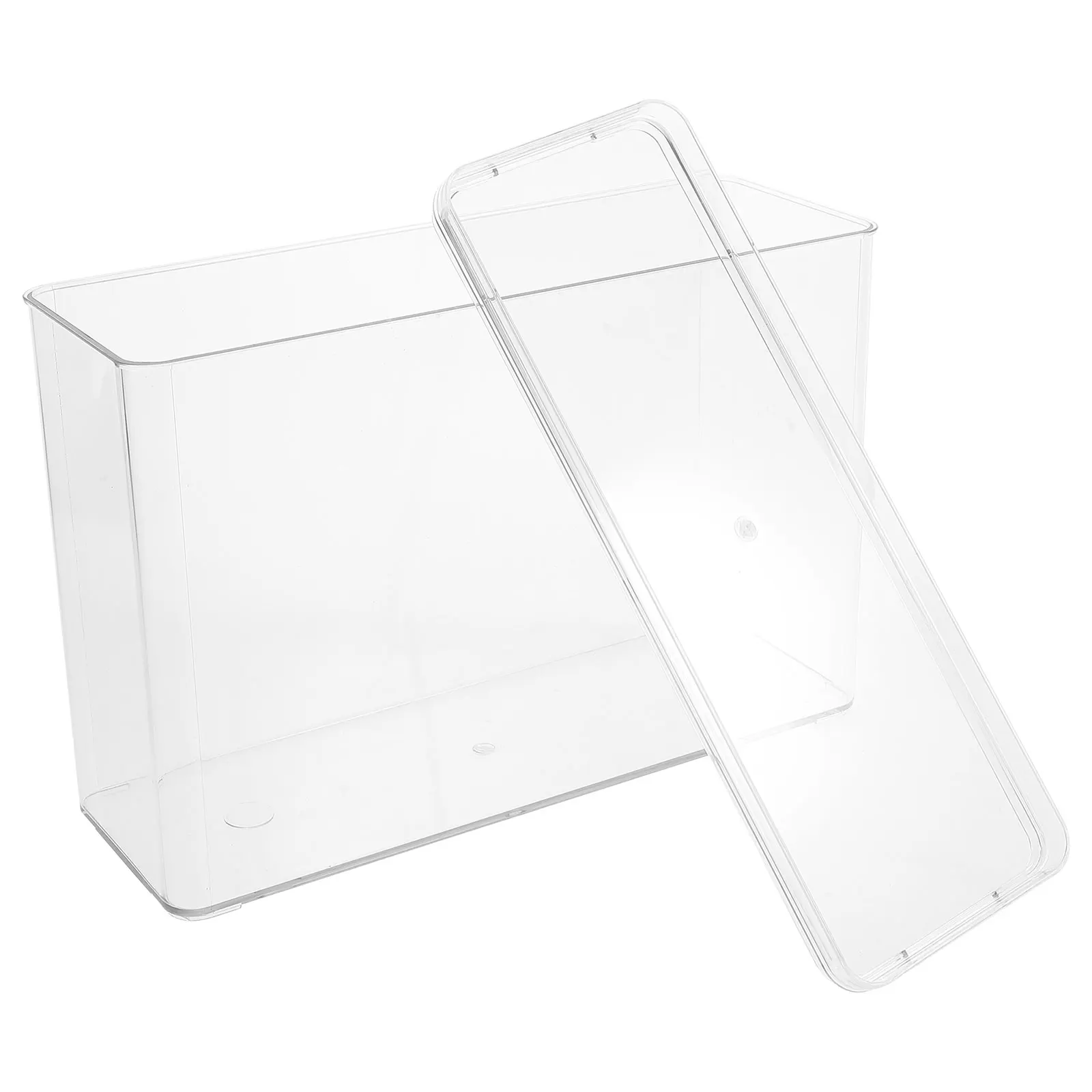 

Multi-Functional Acrylic Storage Box Transparent Organizer Desktop Phone Case Container Dustproof Office Desk Organizer