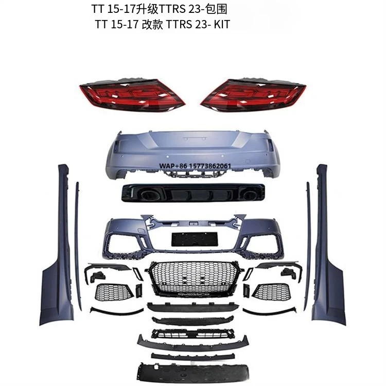 

for 2015-17 TT Modified Body Kit TTRS Style Bumper Upgrade 2023 TT Rear Lip