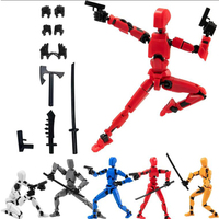 T13 Action Figure Set Multi-Jointed Movable Robot for Boys Anti-stress Handmade Assembly Toys 3D Printed Action Figure Kids Gift