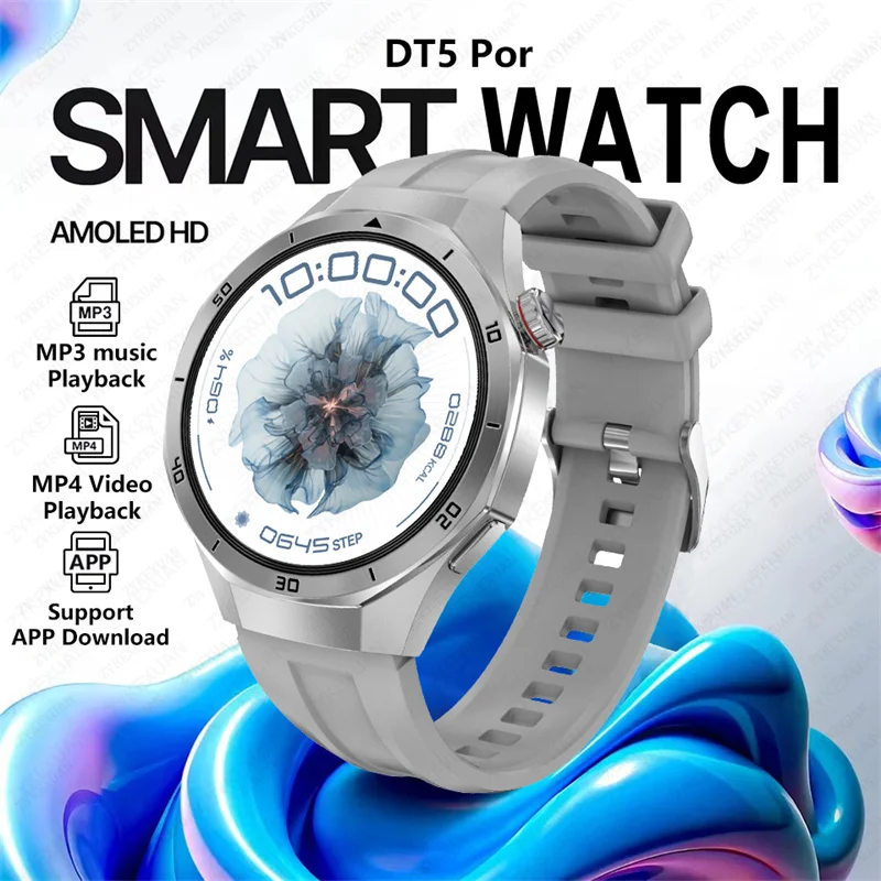 

2025 Новые часы DT Watch 5 Ultra 32 ГБ с памятью Смарт-часы GPS 3D-меню MP3/MP4 Плеер Местный режим TWS IP68 Водонепроницаемые спортивные умные часы