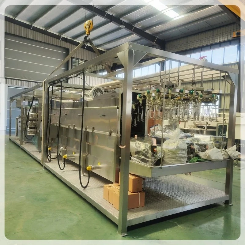 High-Efficiency CE Approved Mobile Containerized 304 Stainless Steel Automation Poultry Slaughter Line