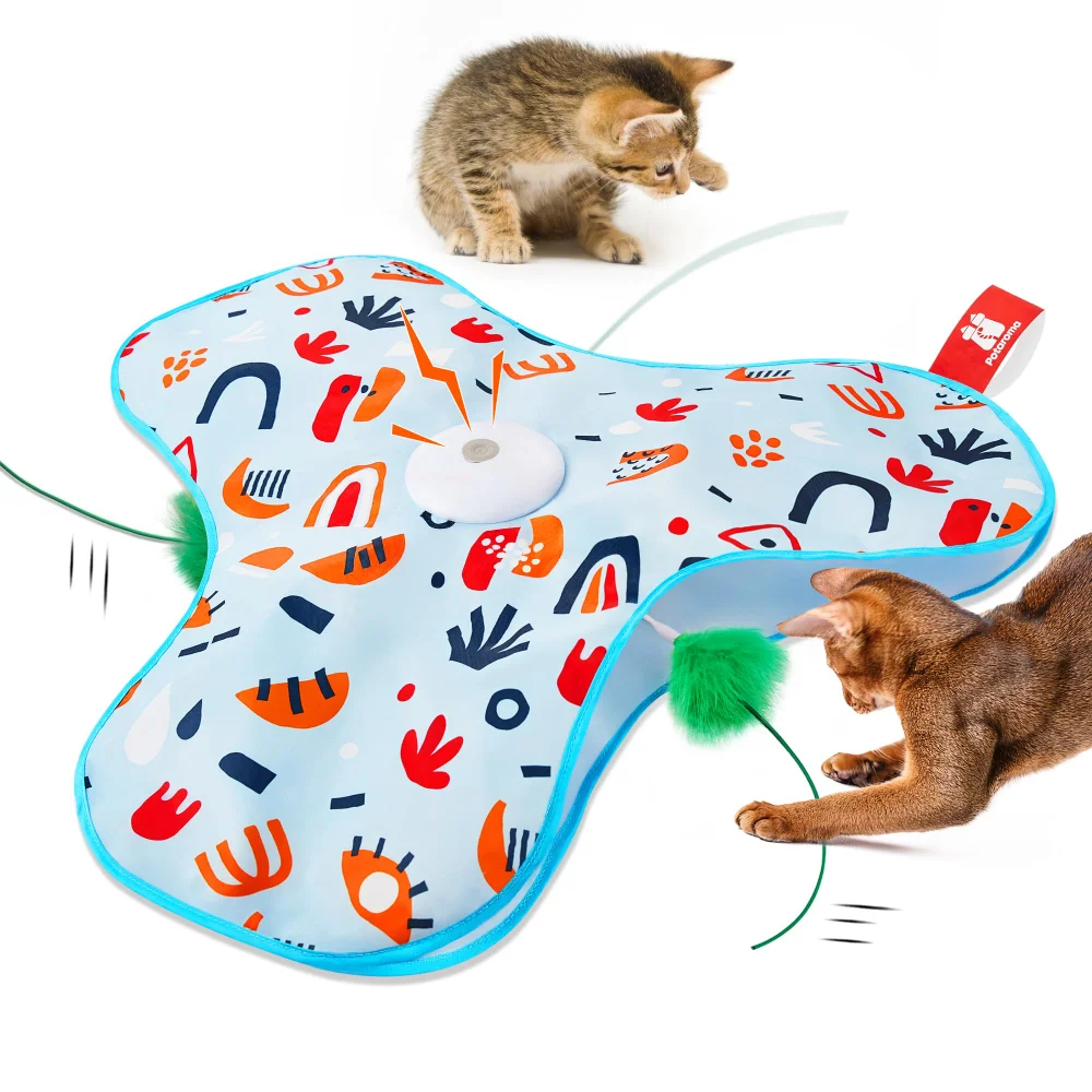 

Smart Hide and Seek Cat Electric Thermal Sensing Cat Catch Cover Real Mouse Squeaky Motion Activated Pet Game Cover