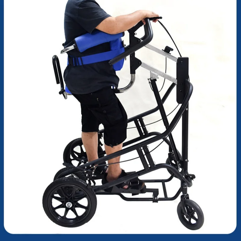 Coolfull Gait Training Walking Aid Adjustable Height Elderly Mobility Rehabilitation Equipment Disability Assistive Device Steel