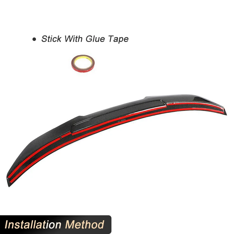 Carbon Fiber Car Rear Trunk Spoiler Wings for BMW 2 Series F22 F87 M2 220i M240i 2014-2019 Forged Carbon Tail Boot Lid Wing Lip view 5