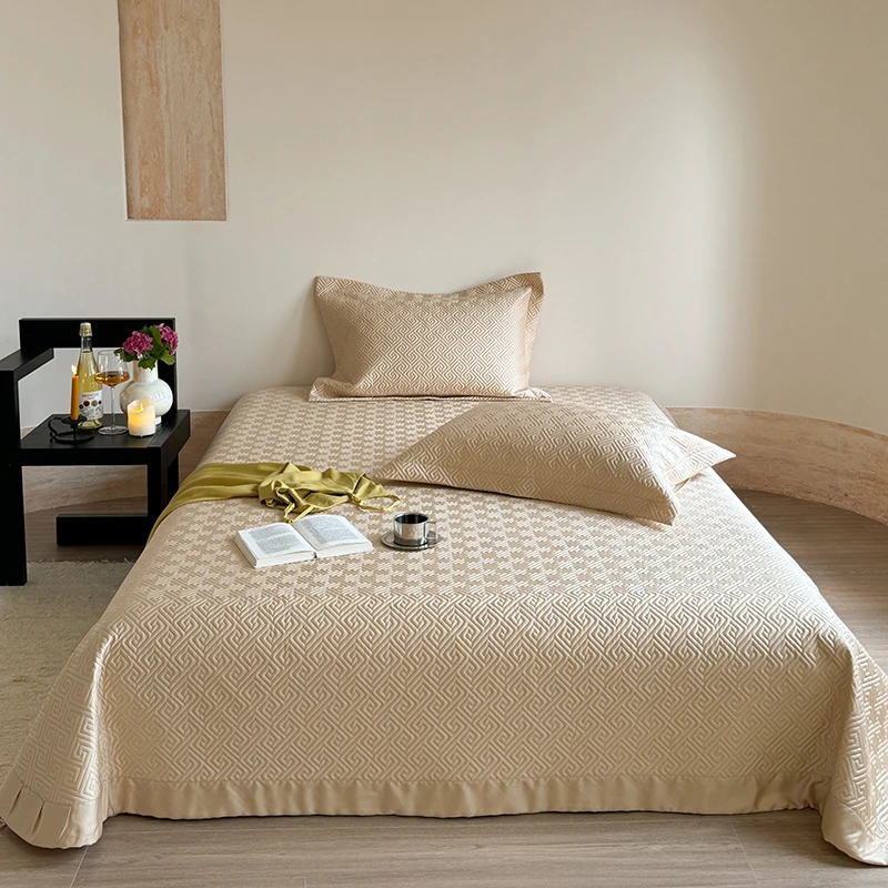 

Double-sided lyocell bamboo fiber Soft Silky Summer Mat, Quilted Bedspread, Bed Cover, Mattress Topper, Bed Sheet, Pillowcases