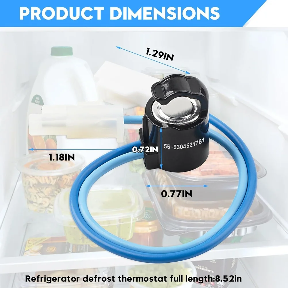 Replacement Defrost Thermostat 5304521781 for For KENMORE and For ELECTROLUX Refrigerators with Accurate Temperature Control