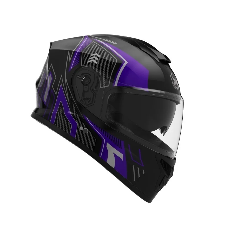 Motorradhelm Motorrad Sporthelm Axk 902 Motocross-Helm Integralhelm Warm mit Doppelvisier Rennhelme Winter