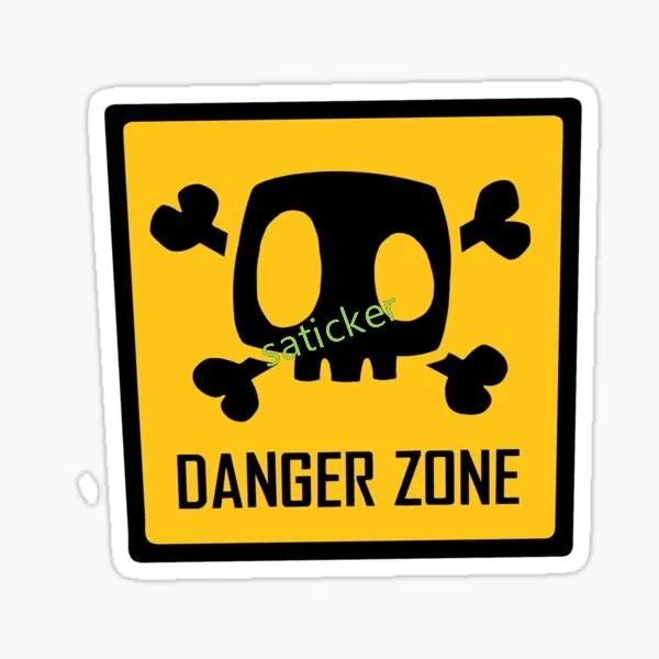 ملصقات سيارة من Danger Zone بتصميم شعار بسيط عصري ومقاوم للماء ومقاوم للخدش من الفينيل للسيارة #4