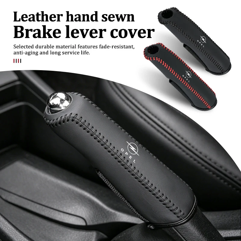 For Opel Leather Gears Handbrake Cover Auto Interior Accessories Insignia Corsa Zafira Meriva Mokka Astra H K C D