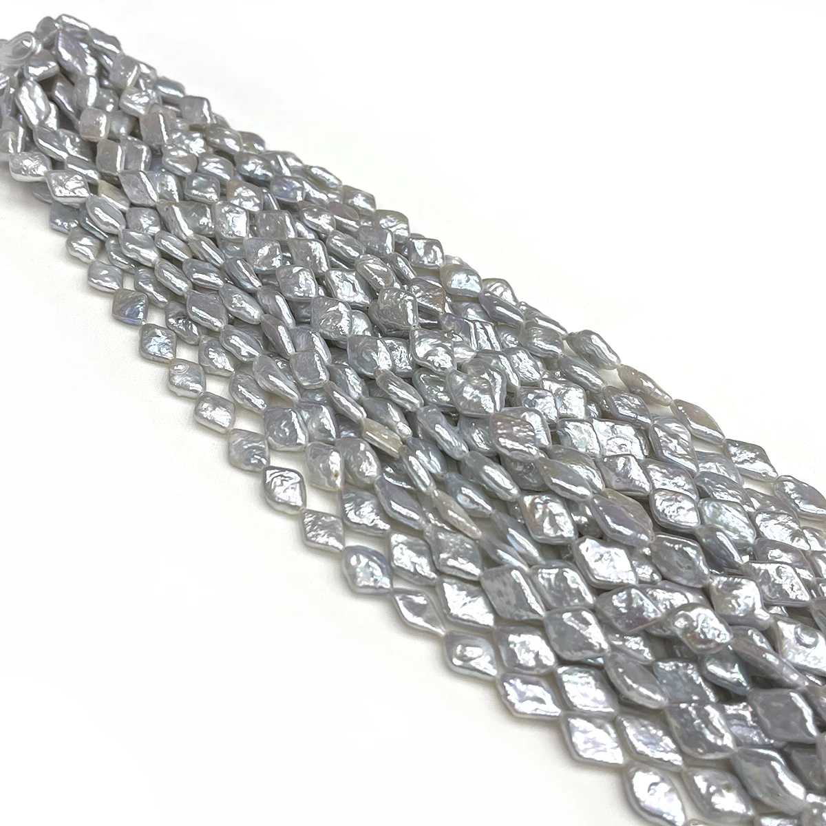 9x14mm 36cm Rhomboid Strand Beads High-Quality Natural Freshwater Pearls for Jewelry Making DIY Necklaces Bracelets Accessories