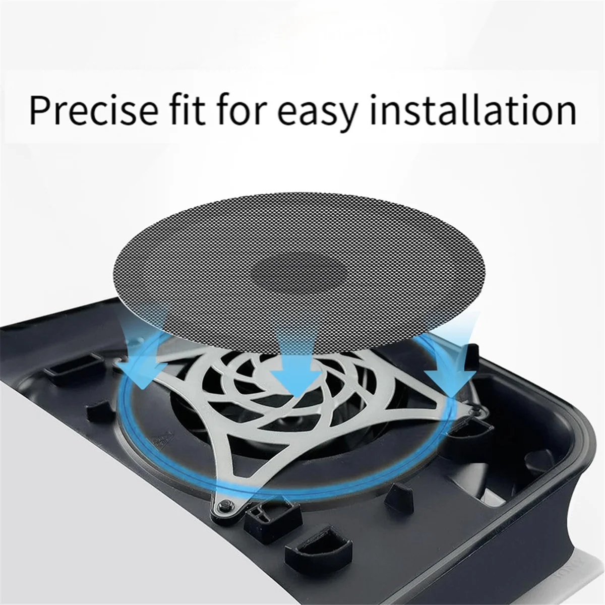 AT-For PS5 Slim Optical Drive Edition Console 2 Piece Dust Screen Digital Edition Game Console Double-Sided Dust