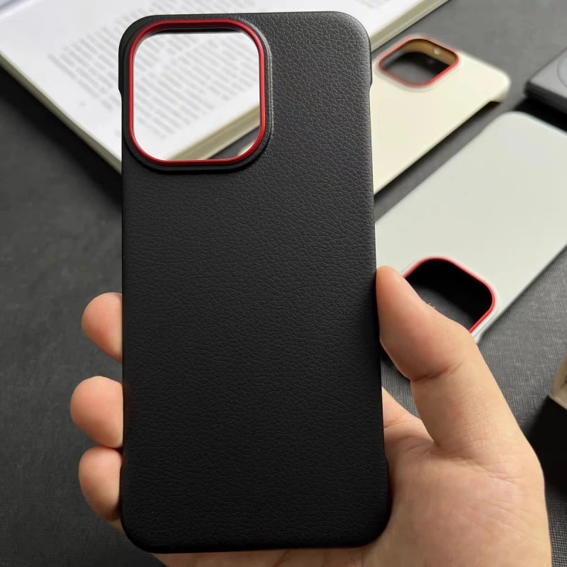 For OnePlus 15 Case Hard PC Magsafe Magnetic Ultra-thin Wireless Charge Leather Phone Back Cover For OnePlus 15 5G Shell Bumper